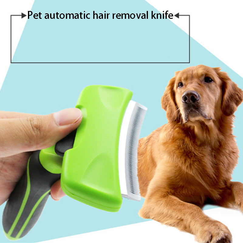 Pet Deshedding Tool | Grooming Brush & Hair Remover for Dogs & Cats