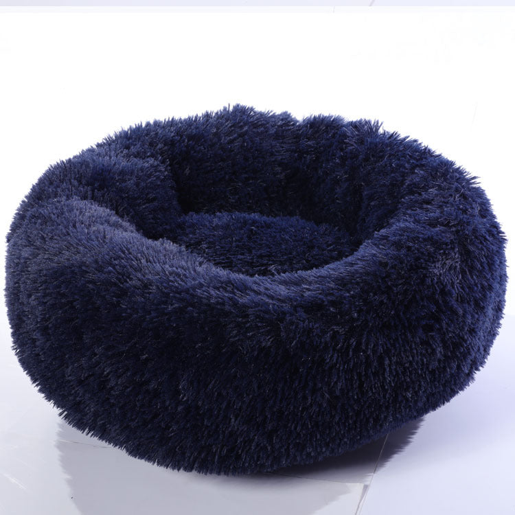 Small Dog Beds | Round Plush Comfort for Cozy Rest